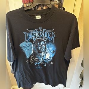 Vtg 1998 WWF The Undertaker Lord of Darkness Men's Size XL Black Graphic T-Shirt